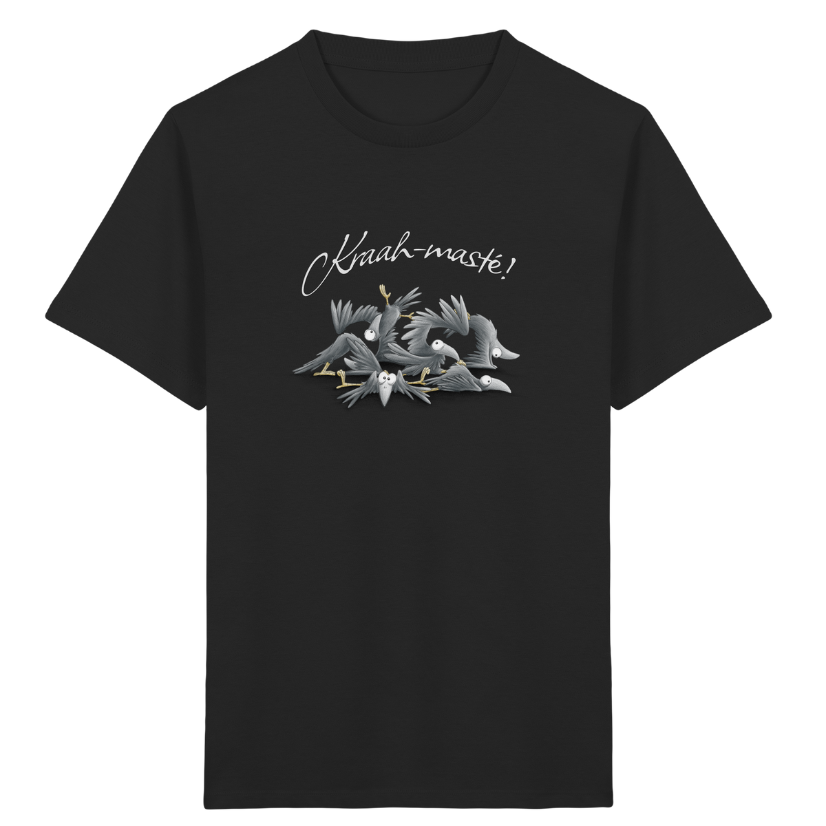 Kraah-masté! Yoga Raben Krähen - Kids Organic Shirt