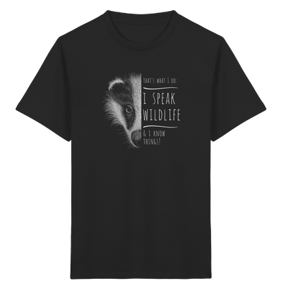I Speak Wildlife And I Know Things! Dachs - Kids Organic Shirt
