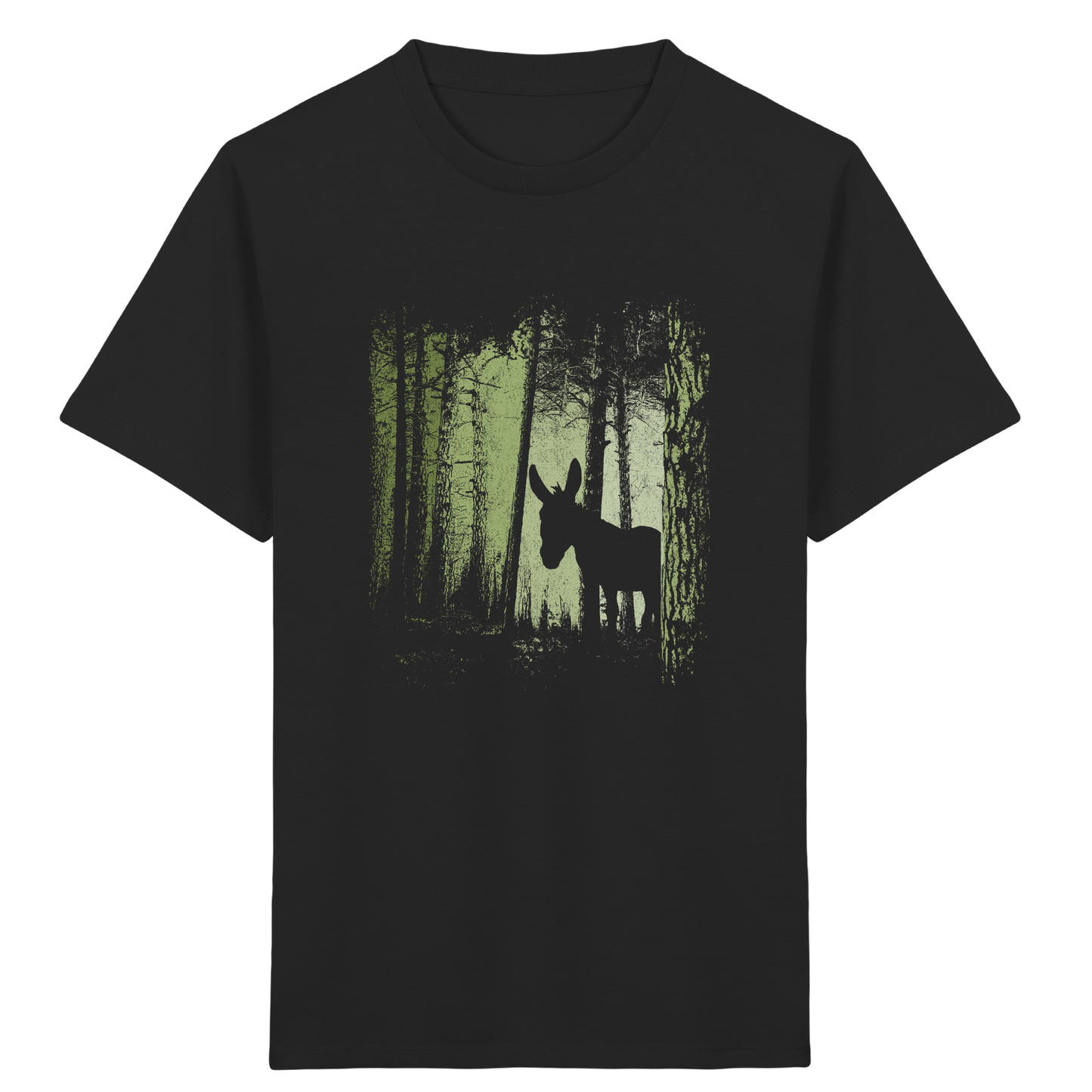 Esel im Zwielicht-Wald - Kids Organic Shirt