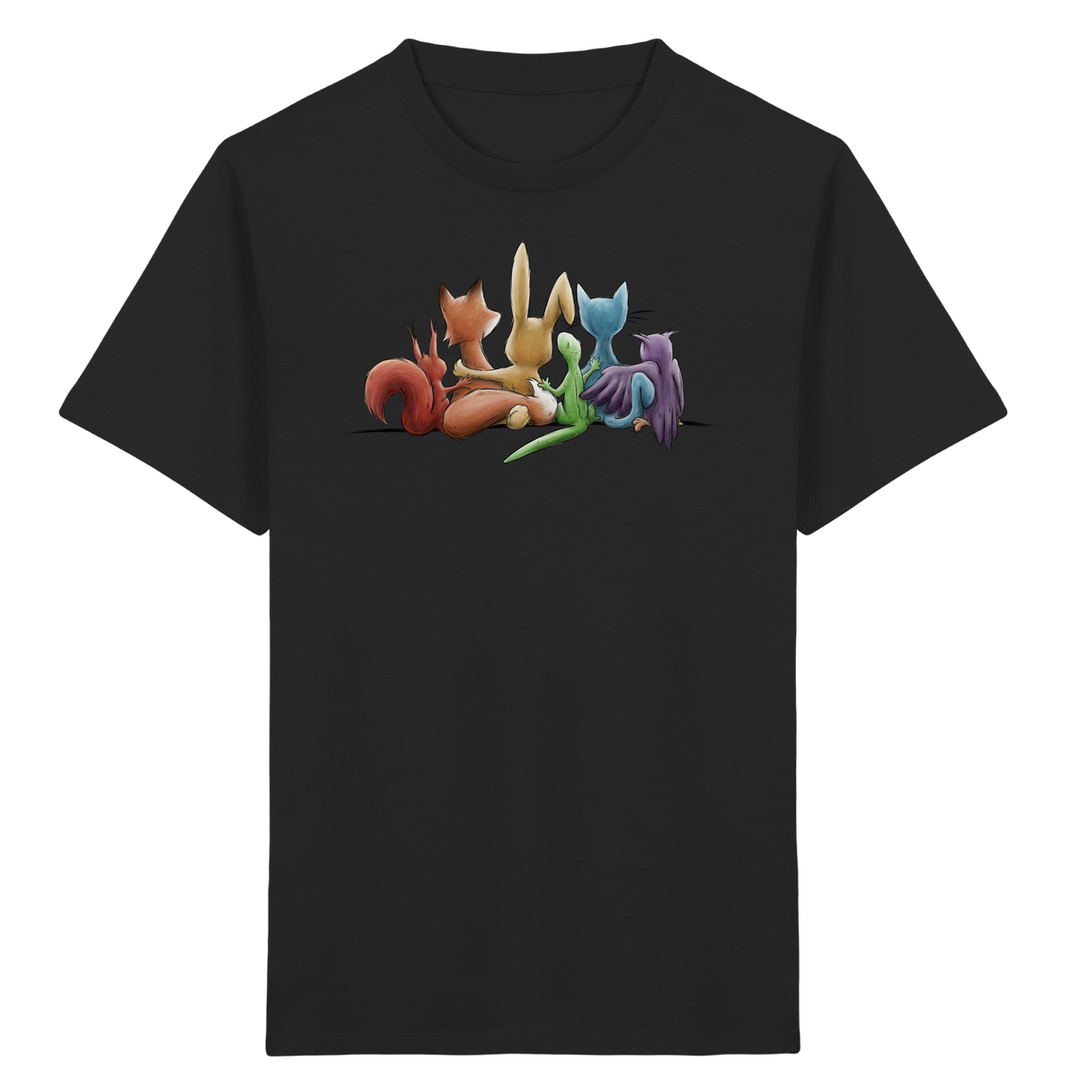 Regenbogen Tiere für Freundschaft, Toleranz und Vielfalt - Kids Organic Shirt