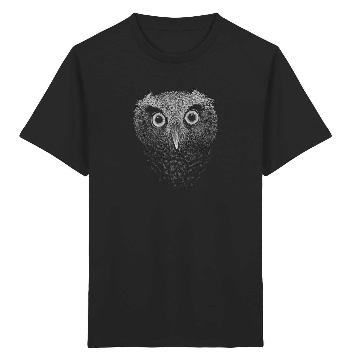 Eule Kritzelkunst Illustration - Kids Organic Shirt