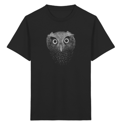 Eule Kritzelkunst Illustration - Kids Organic Shirt