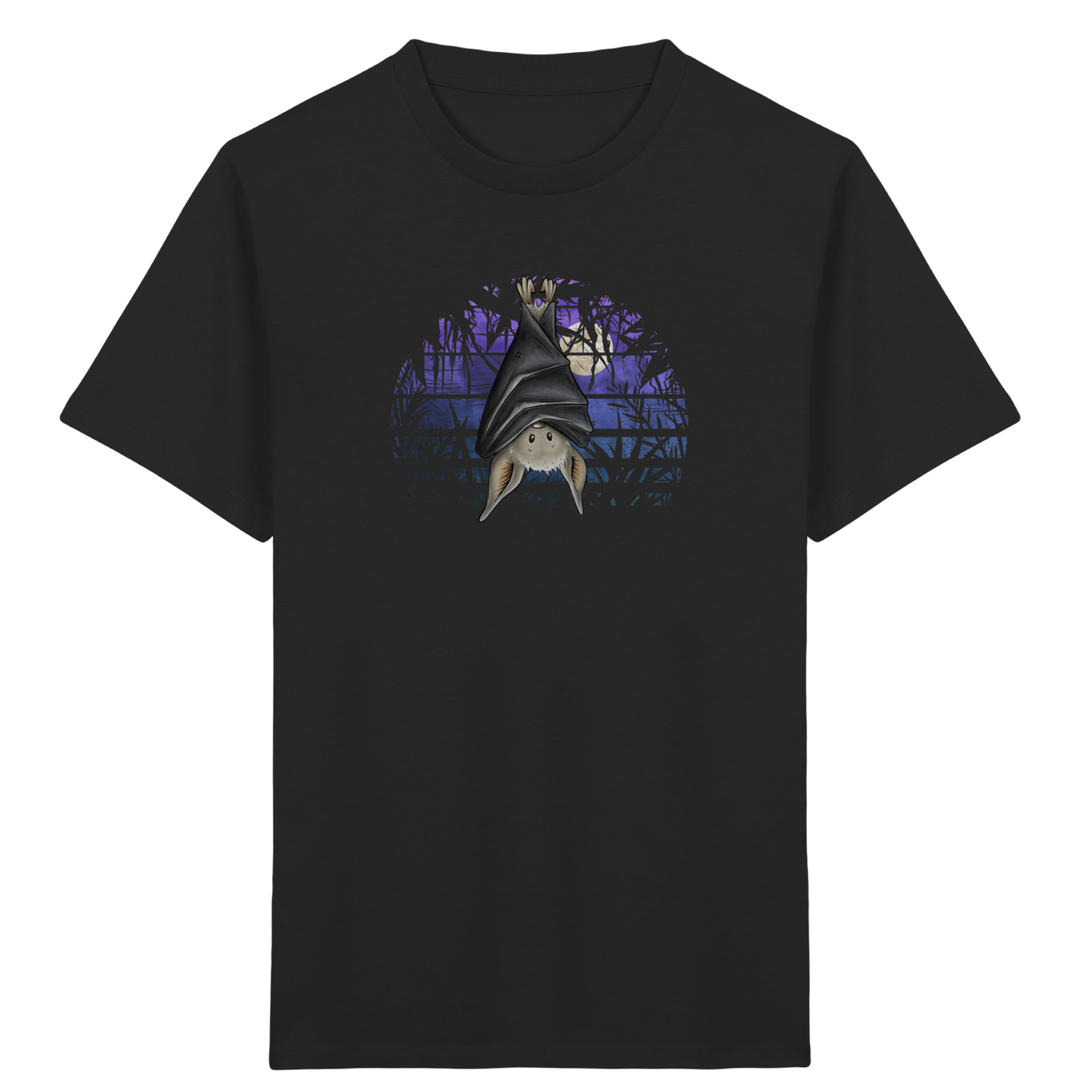 Fledermaus in blauer Nacht - Kids Organic Shirt