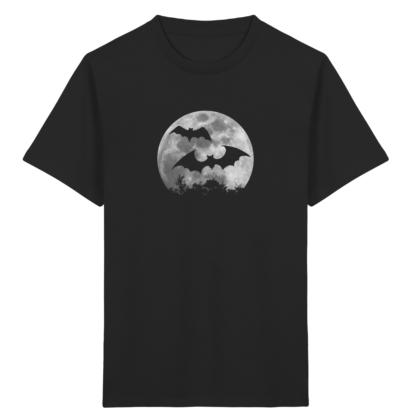 Fledermaus Silhouetten bei Vollmond - Kids Organic Shirt