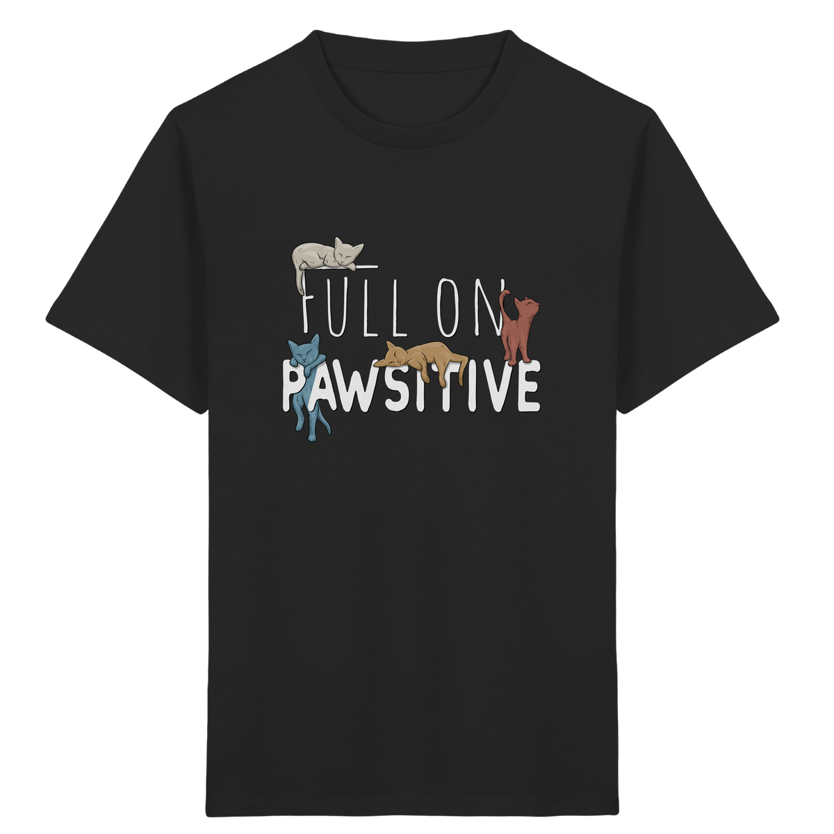Full On Pawsitive! Gechillte Katzen - Kids Organic Shirt