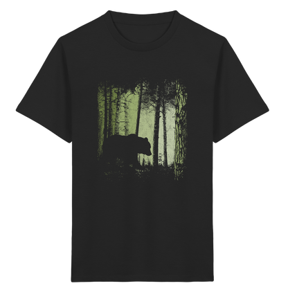 Braunbär im Zwielicht Wald - Kids Organic Shirt