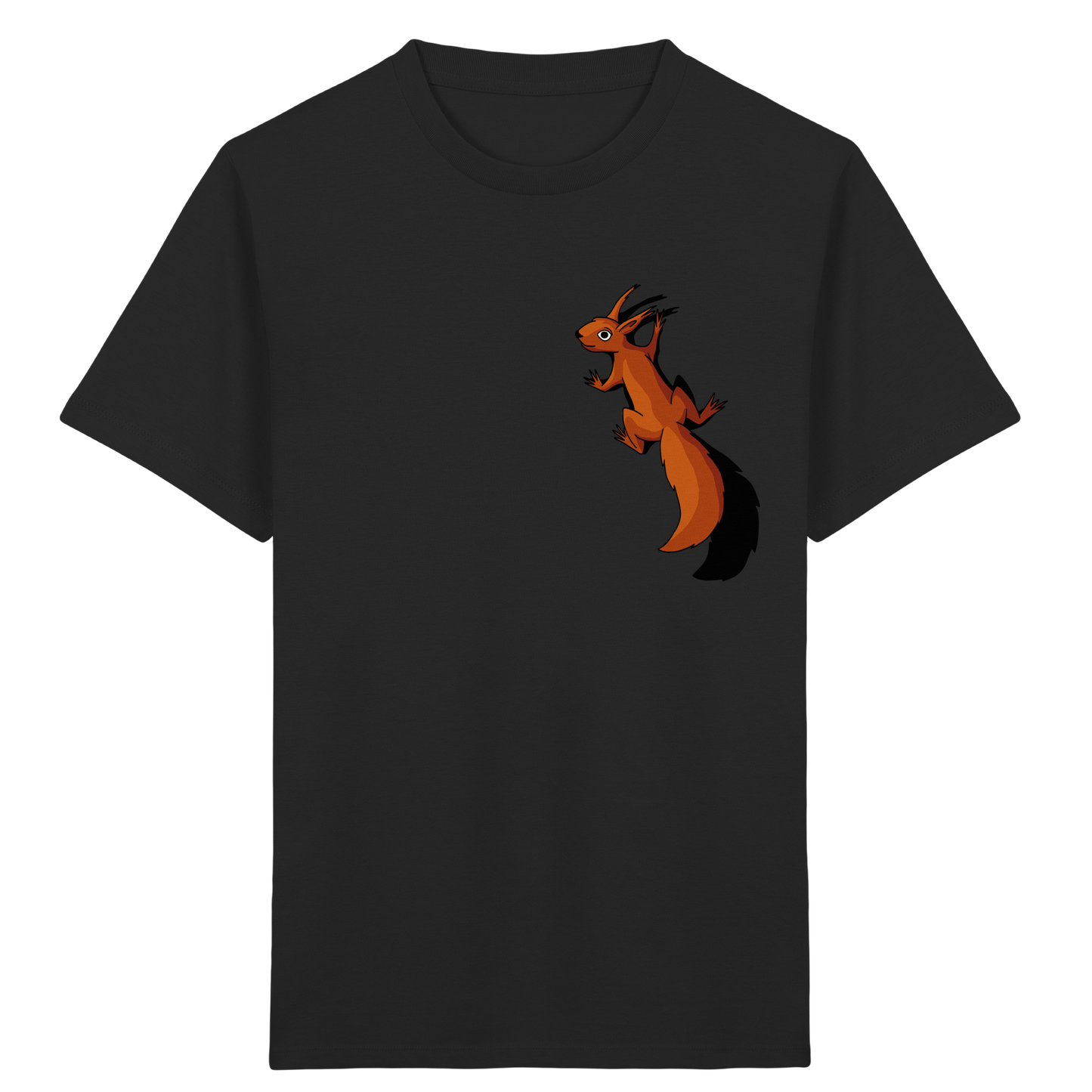 Süßes Eichhörnchen klettert - Kids Organic Shirt