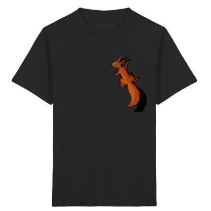 Süßes Eichhörnchen klettert - Kids Organic Shirt