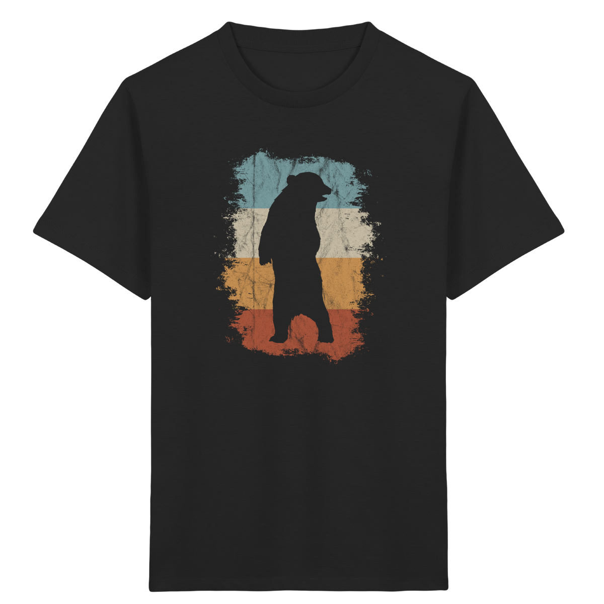 Retro Bären-Silhouette - Kids Organic Shirt