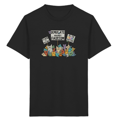 Demo-Katzen gegen Faschismus und für Vielfalt - Kids Organic Shirt