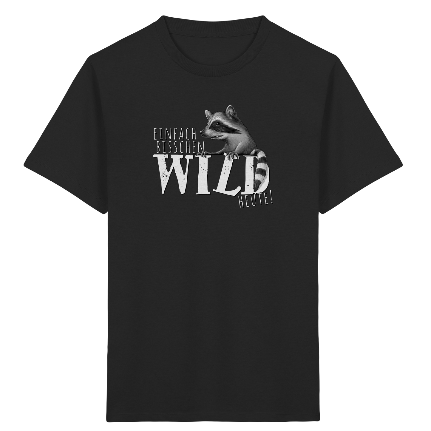 Bisschen wild heute! Waschbär - Kids Organic Shirt