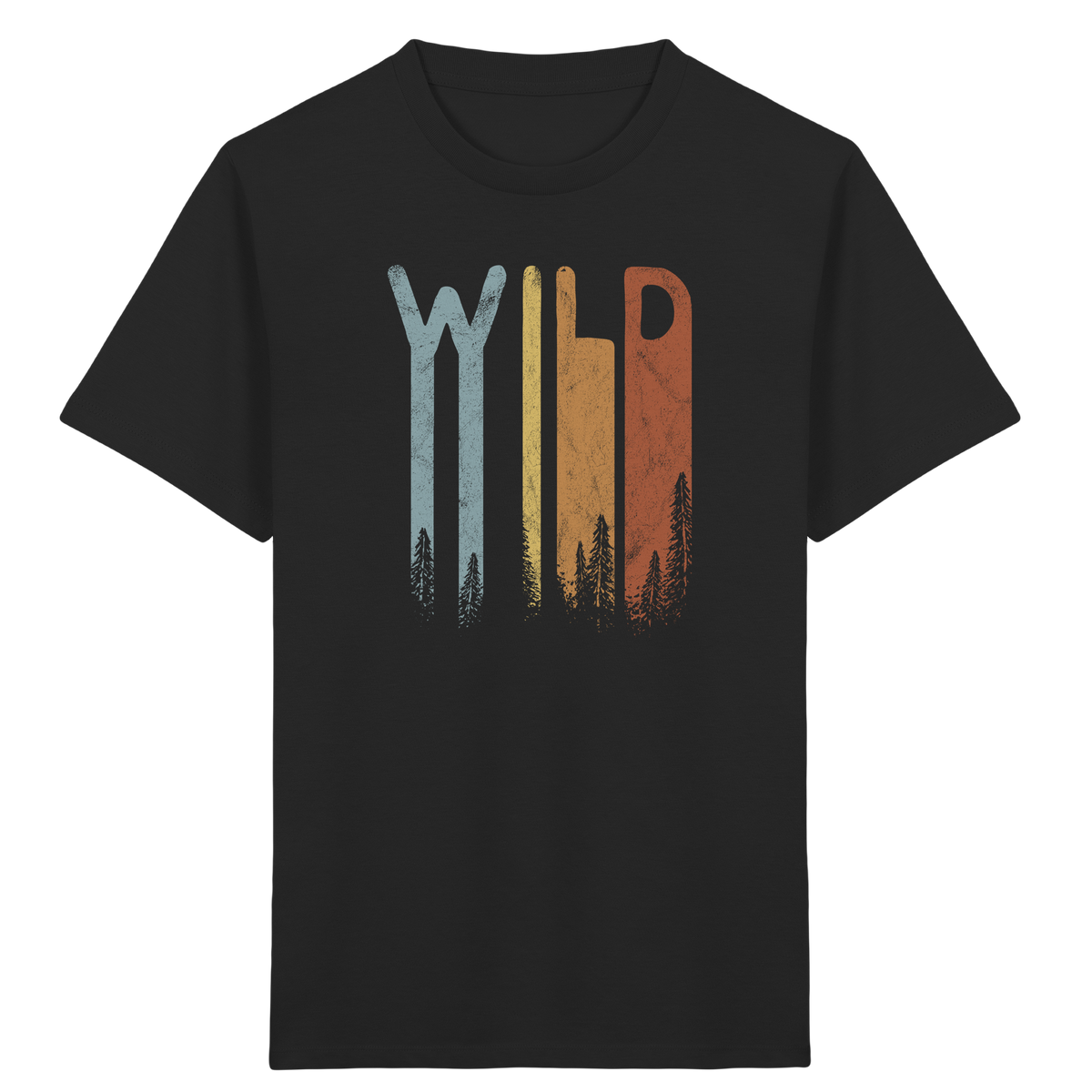 Wild Retro Schriftzug - Kids Organic Shirt