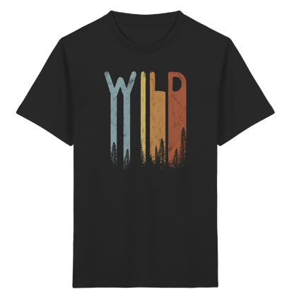 Wild Retro Schriftzug - Kids Organic Shirt