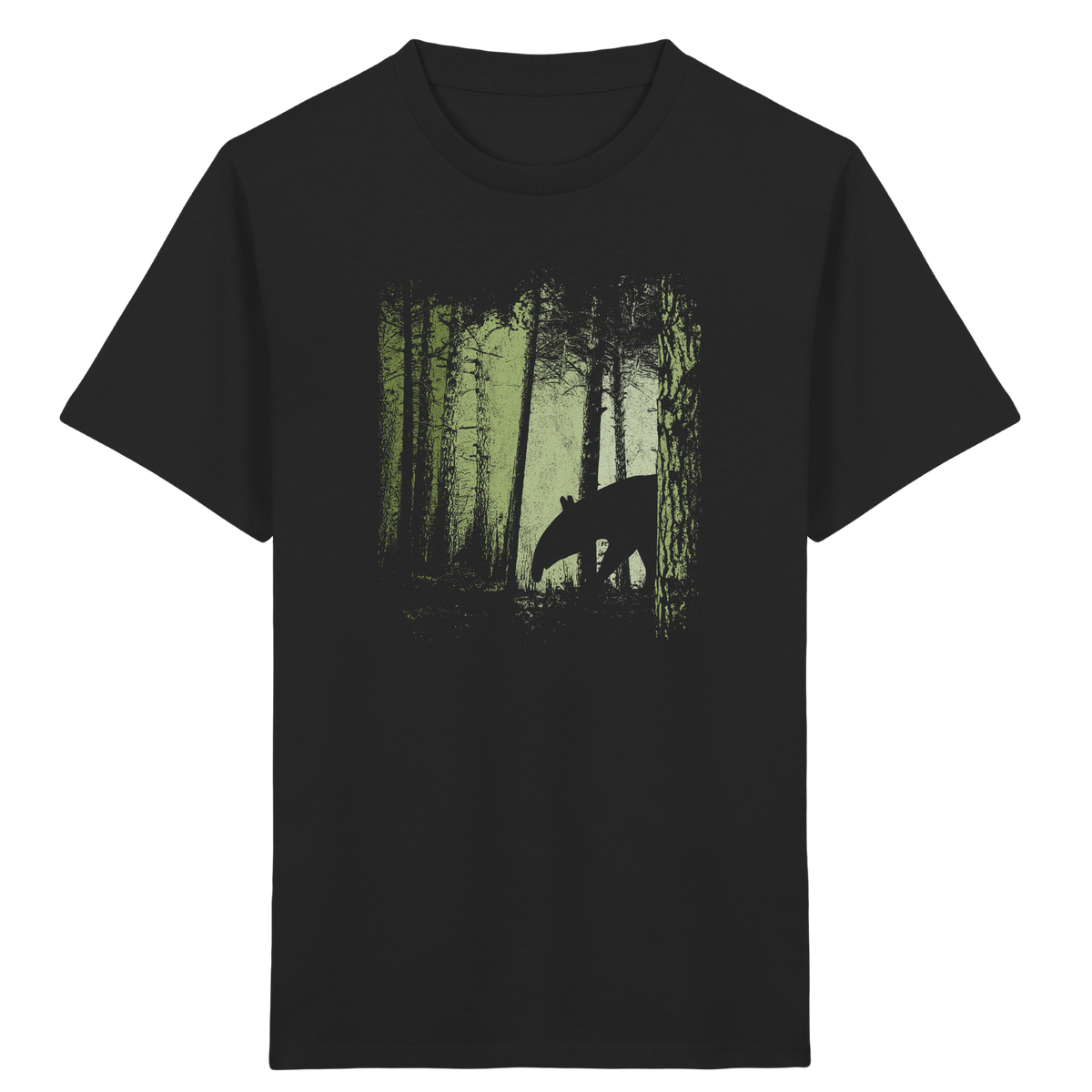 Lässiger Tapir im Zwielicht Wald - Kids Organic Shirt
