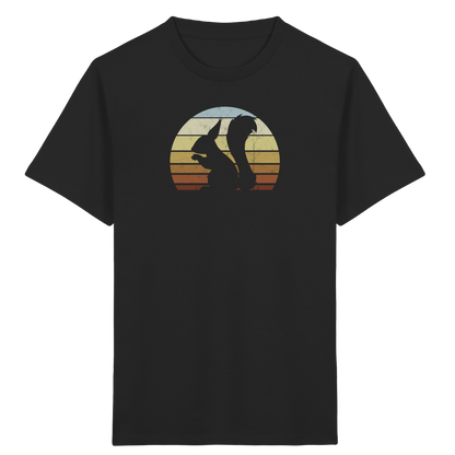 Retro Eichhörnchen Silhouette - Kids Organic Shirt