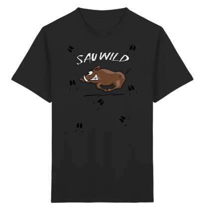 Sauwild wilde Sau | Wildschwein Keiler - Kids Organic Shirt