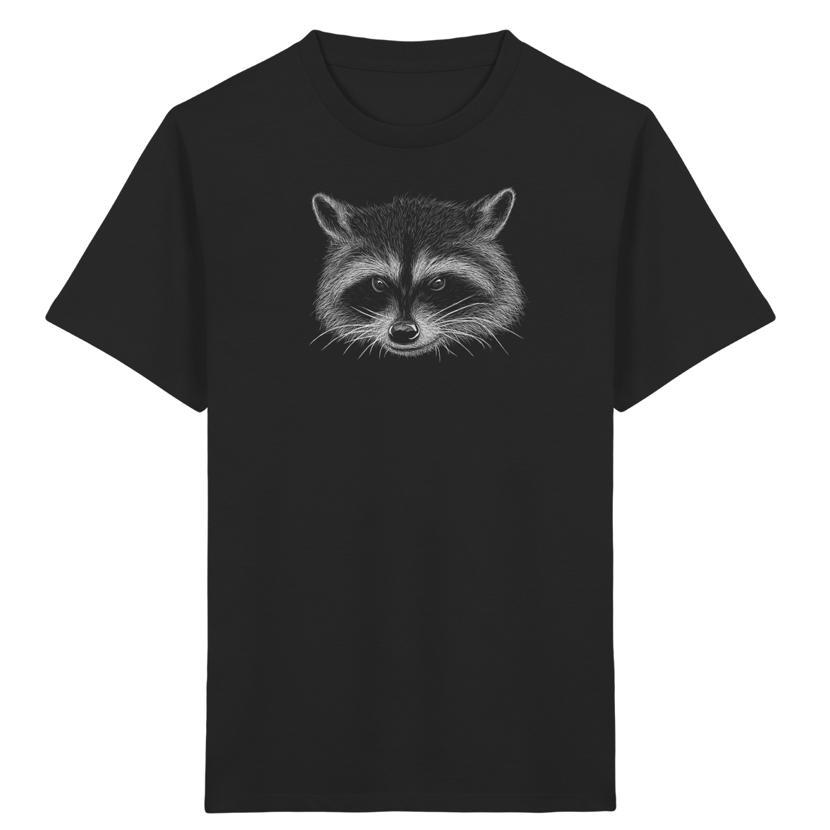 Waschbär Illustration Kritzelkunst - Kids Organic Shirt