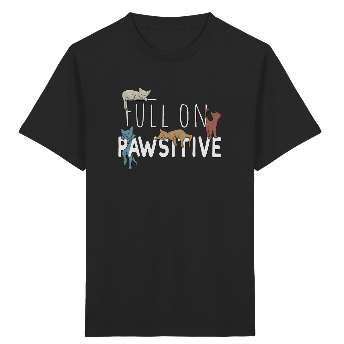 Full On Pawsitive! Gechillte Katzen - Kids Organic Shirt