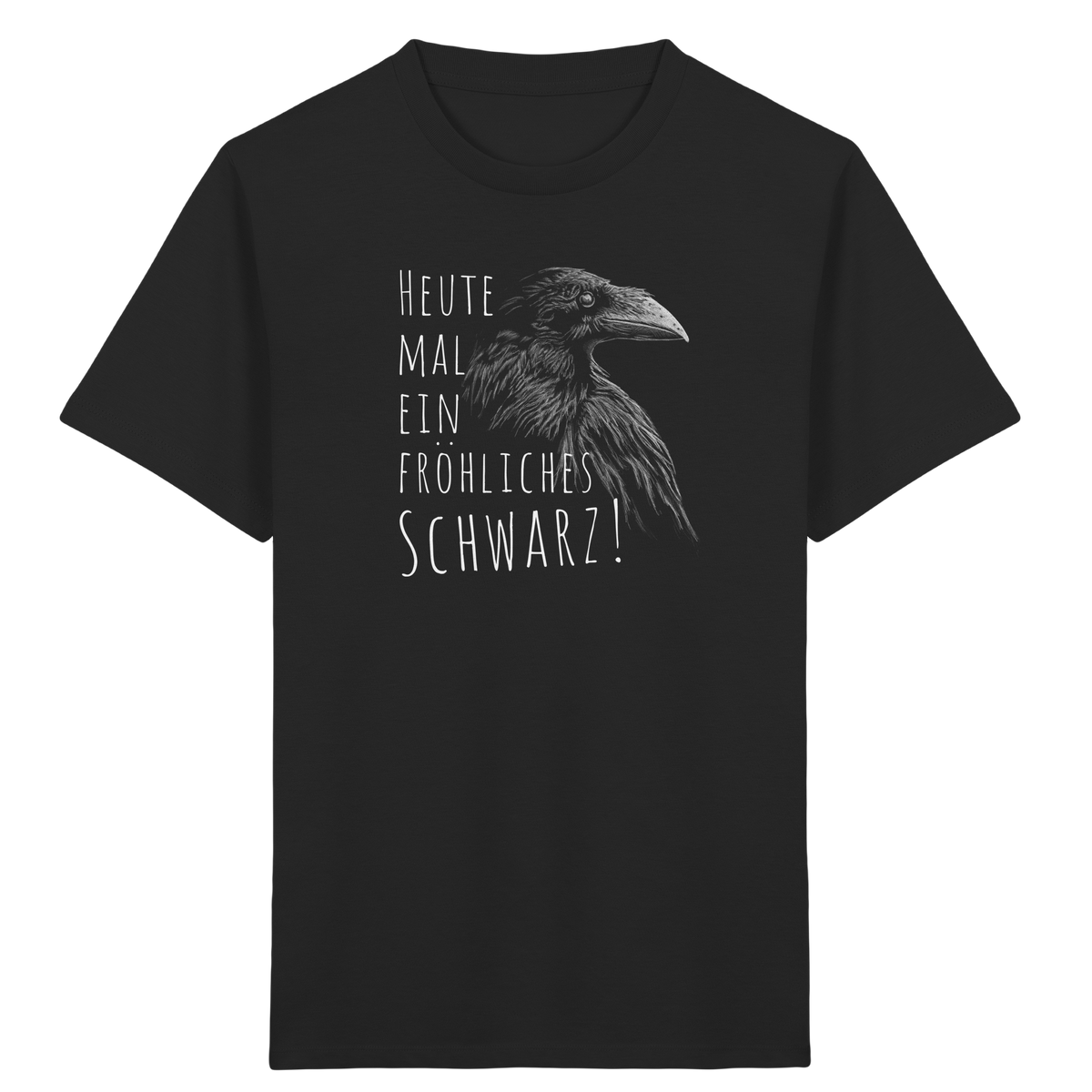 fröhlicher schwarzer Rabe - Kids Organic Shirt