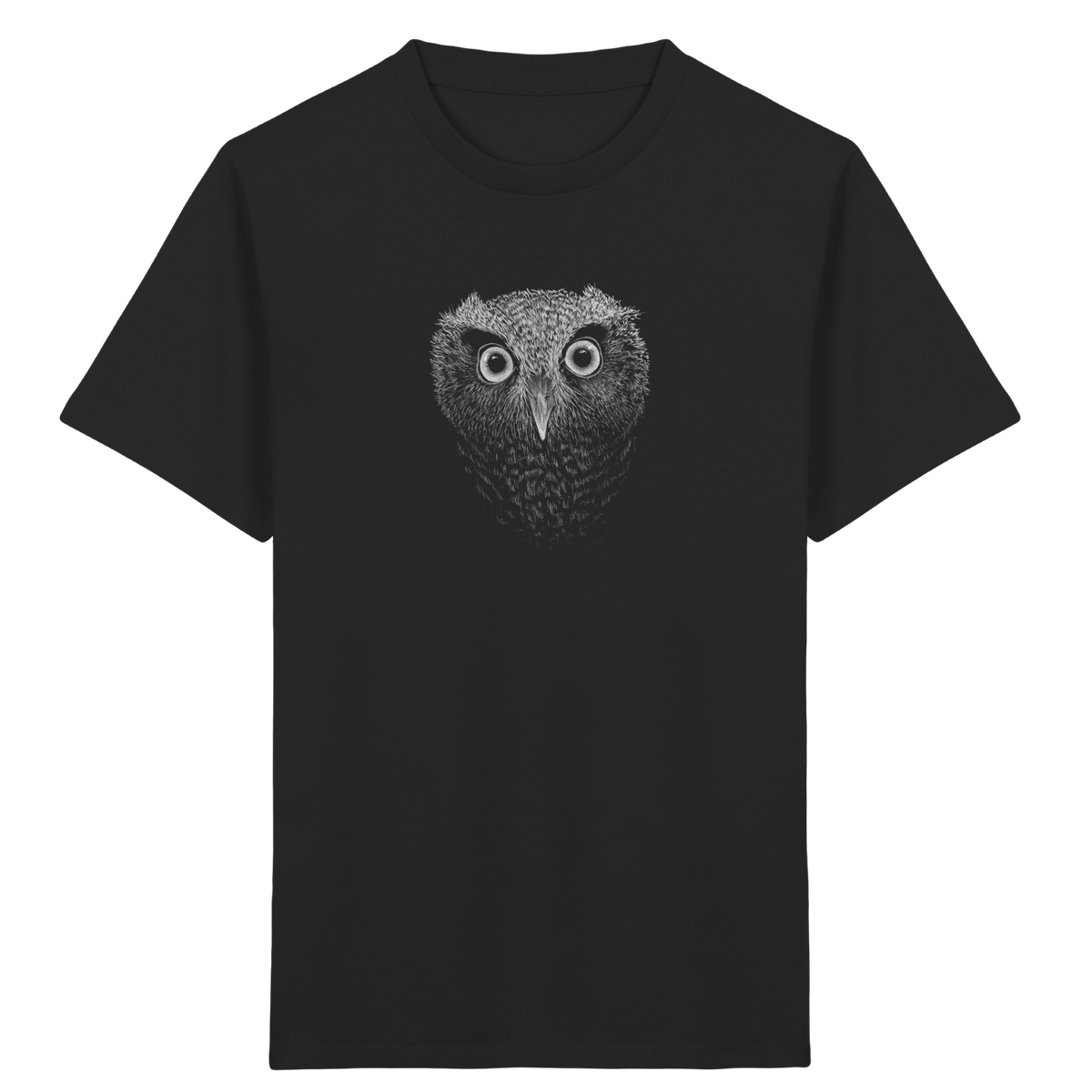Eule Kritzelkunst Illustration - Kids Organic Shirt