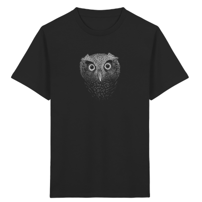 Eule Kritzelkunst Illustration - Kids Organic Shirt