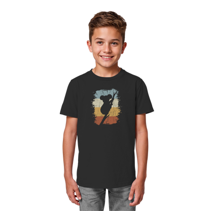Retro kletternder Koala-Bär - Kids Organic Shirt
