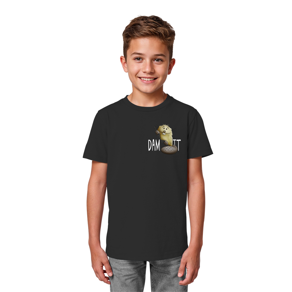 Dam It Verdammt Lustiger Biber - Kids Organic Shirt
