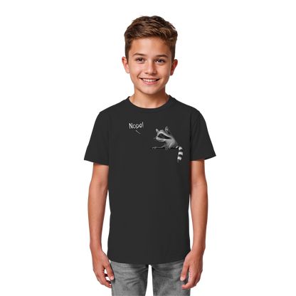 Nope! Frecher verwegener Waschbär - Kids Organic Shirt
