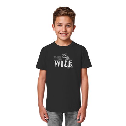 Bisschen wild heute! Waschbär - Kids Organic Shirt