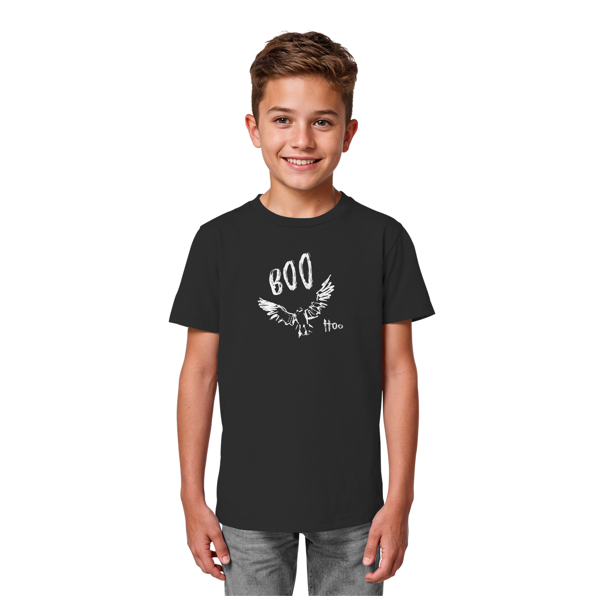 Boo Hoo! Fliegende Eule  - Kids Organic Shirt