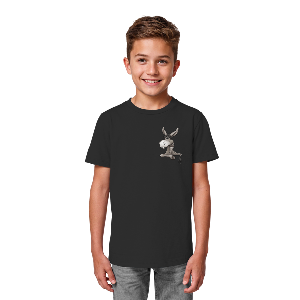 Lustiger lässiger Esel - Kids Organic Shirt