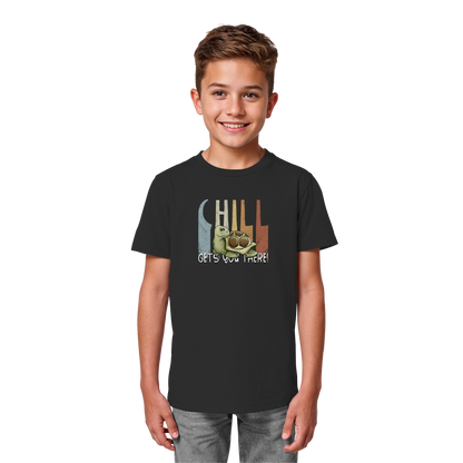 Gechillt gemütliche Schildkröte - Kids Organic Shirt