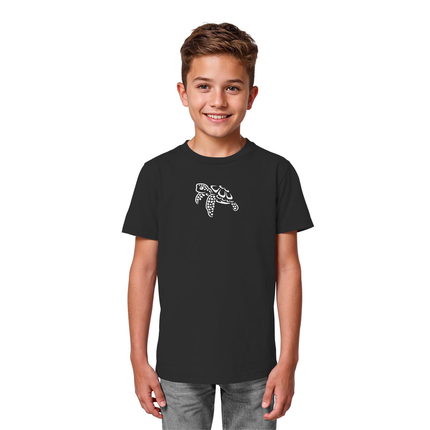 schwimmende Meeres-Schildkröte - Kids Organic Shirt