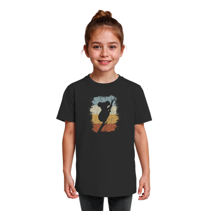 Retro kletternder Koala-Bär - Kids Organic Shirt