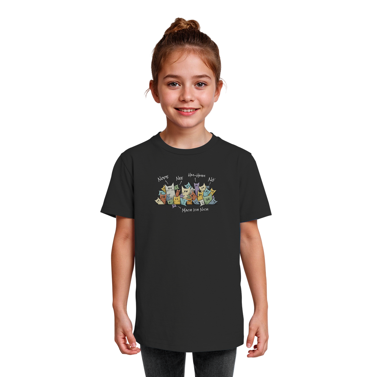 Nope, Nee, Nö Katzen - Kids Organic Shirt