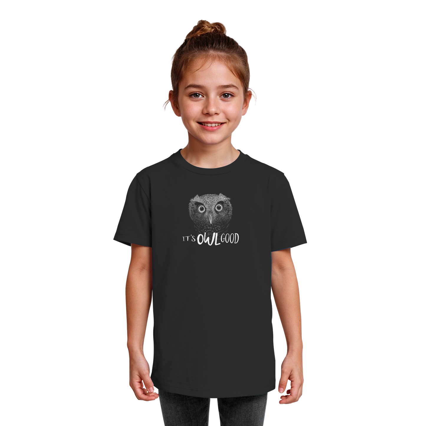 OWL Good | Kritzel-Kunst-Eule - Kids Organic Shirt
