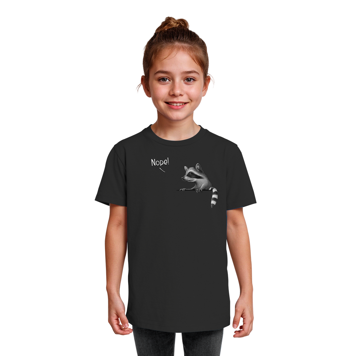 Nope! Frecher verwegener Waschbär - Kids Organic Shirt