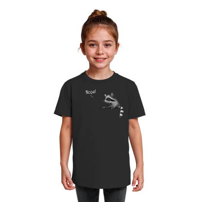 Nope! Frecher verwegener Waschbär - Kids Organic Shirt