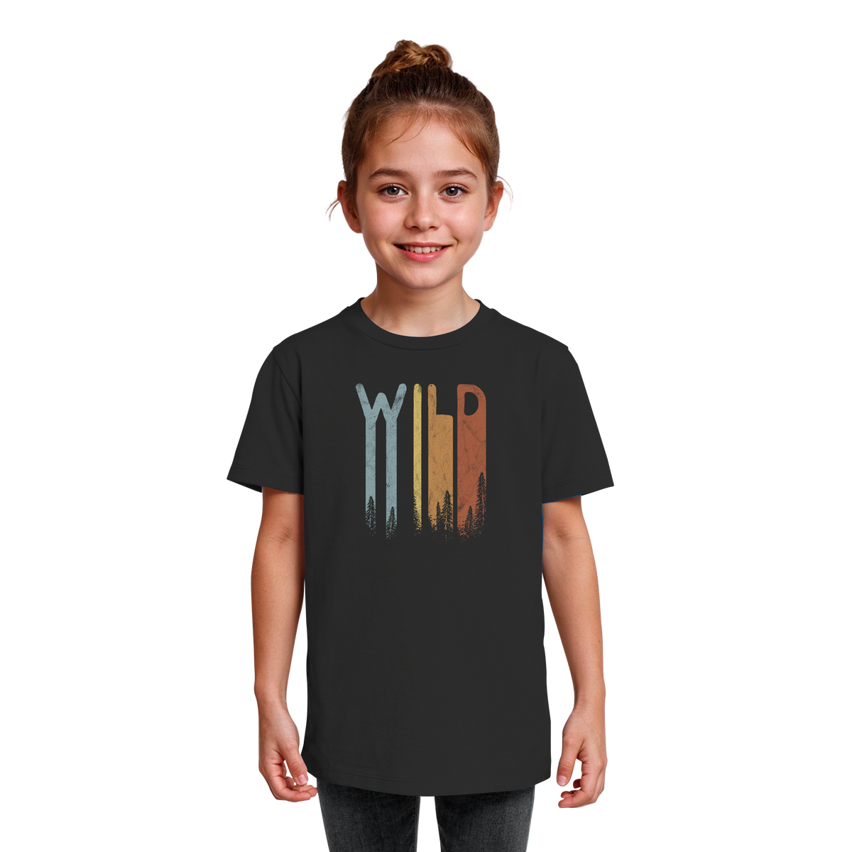 Wild Retro Schriftzug - Kids Organic Shirt