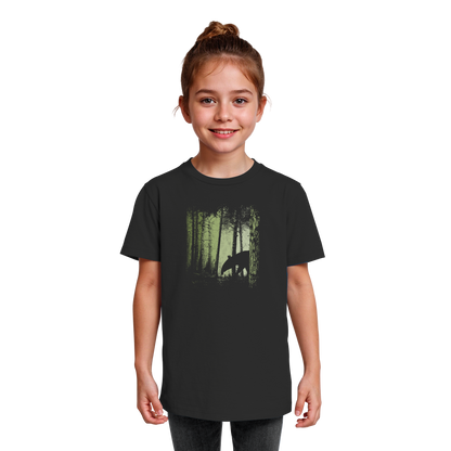 Lässiger Tapir im Zwielicht Wald - Kids Organic Shirt