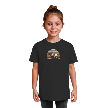 Lässiger Retro Sundown Tapir - Kids Organic Shirt