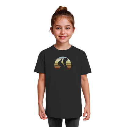 Retro Eichhörnchen Silhouette - Kids Organic Shirt