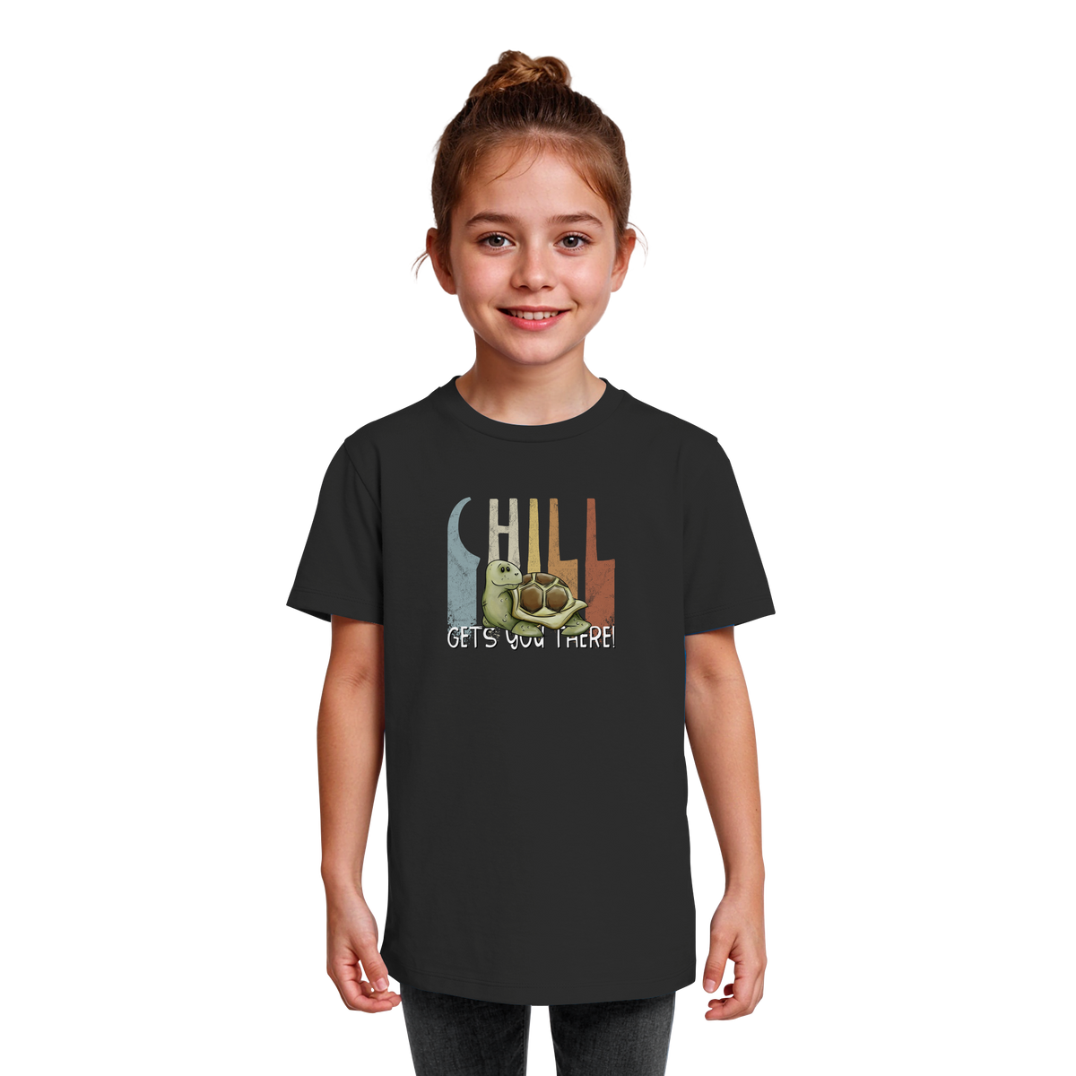 Gechillt gemütliche Schildkröte - Kids Organic Shirt