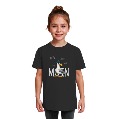 Moin Moin Lässige Hipster Möwe  - Kids Organic Shirt