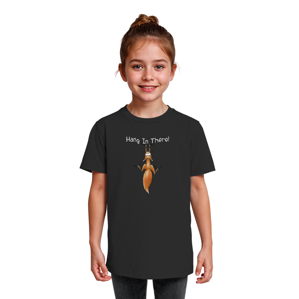 Hang In There | Lässiges Eichhörnchen - Kids Organic Shirt