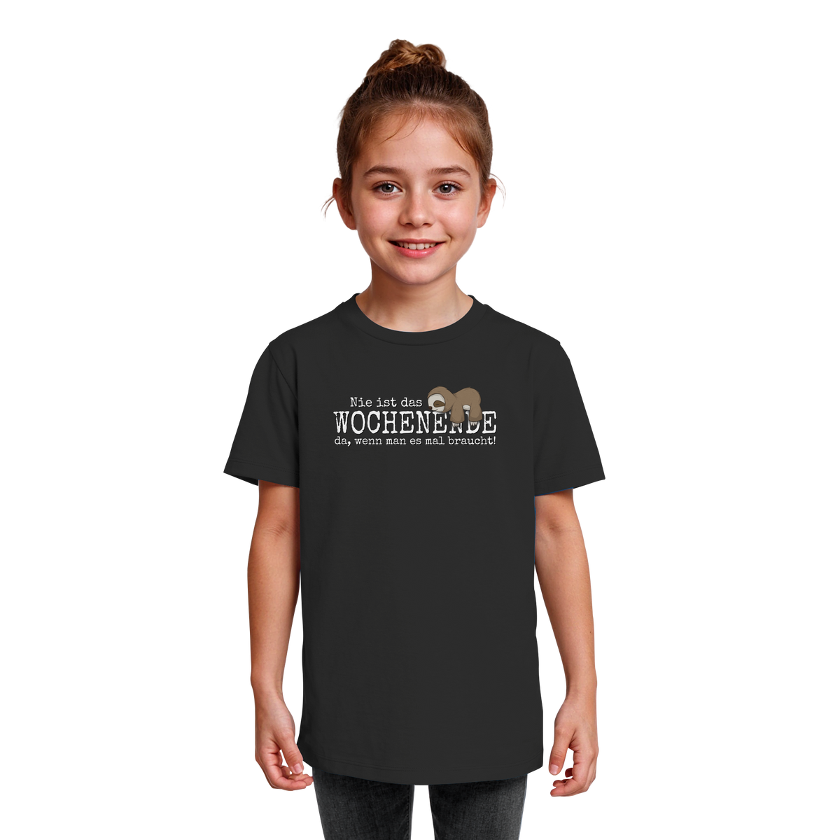 Kawaii Faultier Wochenende - Kids Organic Shirt