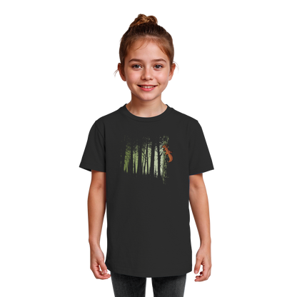 Eichhörnchen im Zwielicht-Wald - Kids Organic Shirt