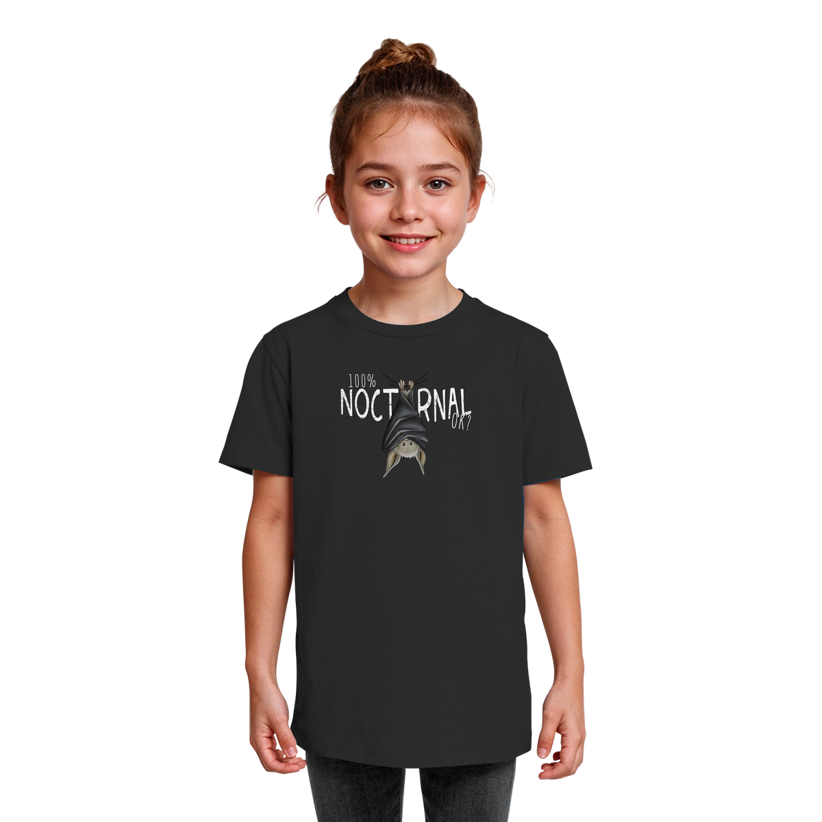 100% nachtaktive Fledermaus - Kids Organic Shirt