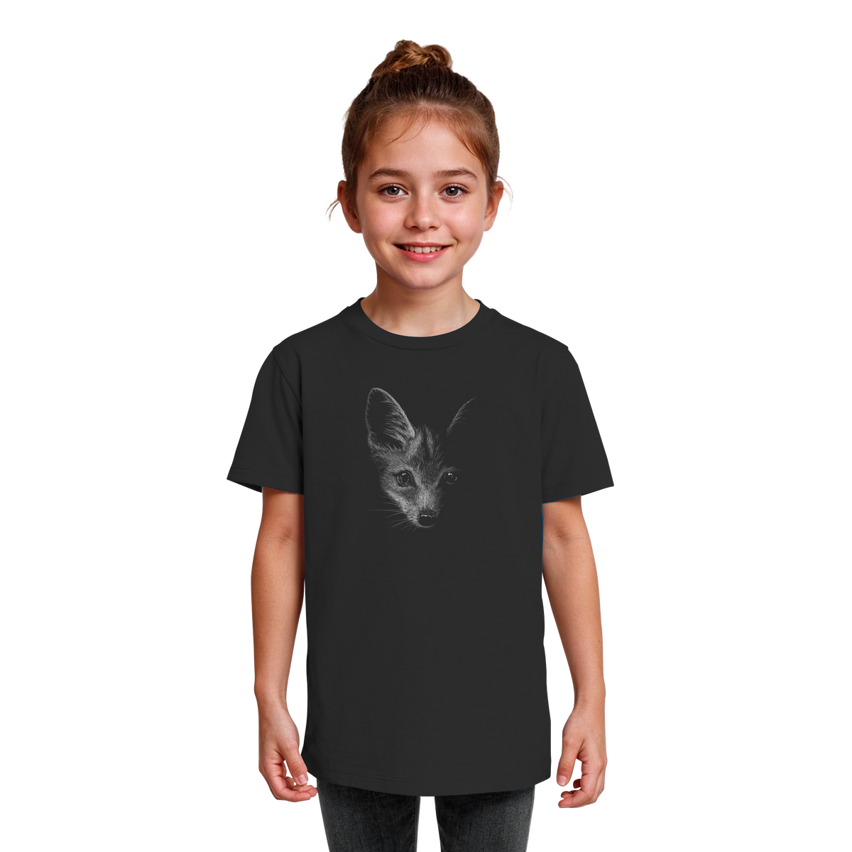 Fuchs Kritzelkunst Illustration - Kids Organic Shirt