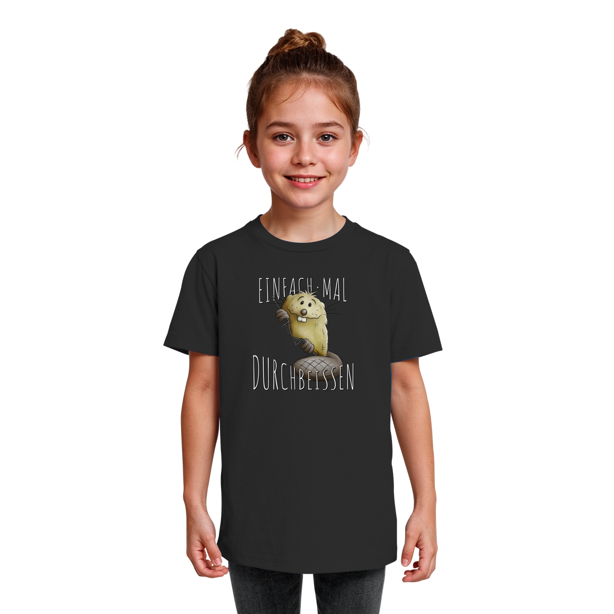 Einfach mal Durchbeissen Biber - Kids Organic Shirt